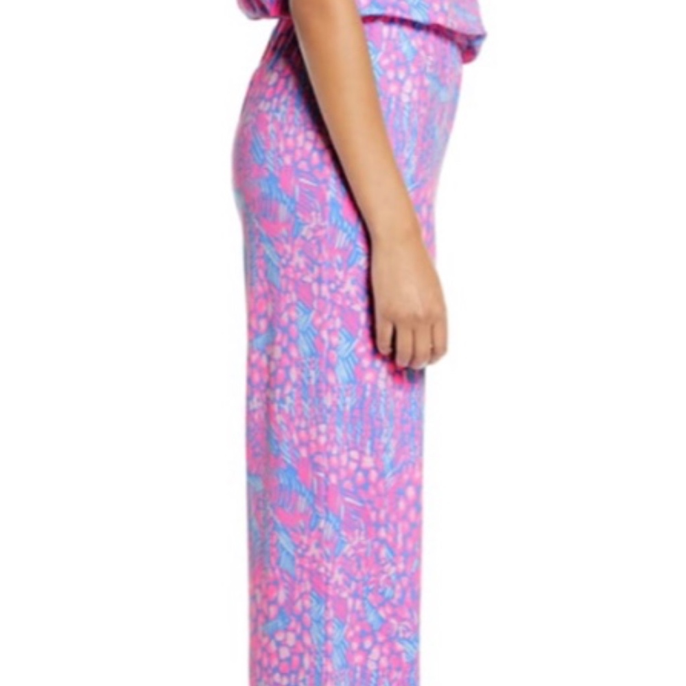 NWT Lilly Pulitzer Bowen Jumpsuit XS pink sorbet - Picture 7 of 7